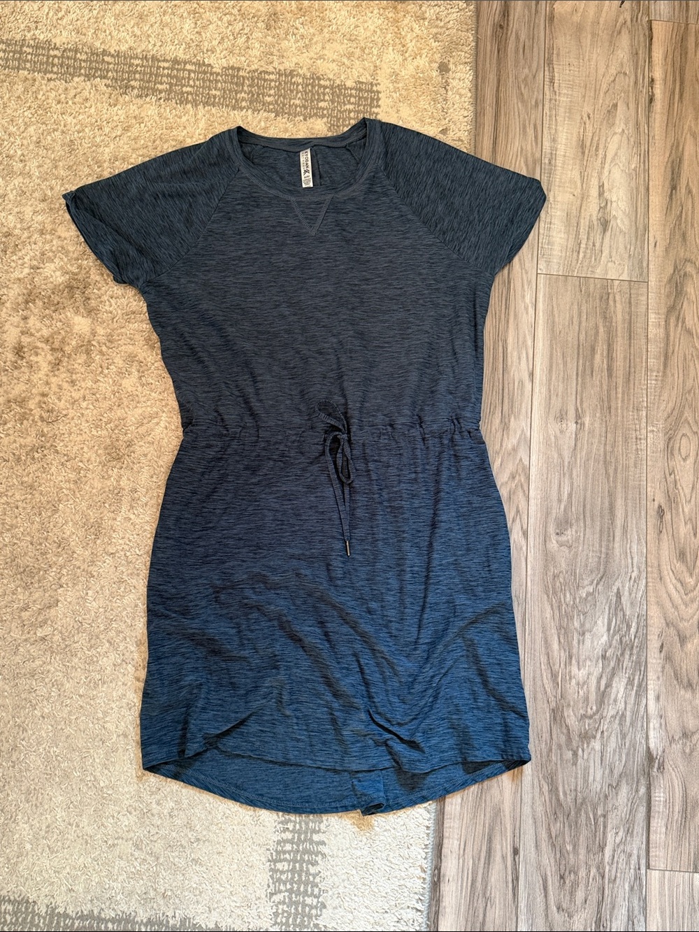 Kyodan Outdoors Heathered Navy Drawstring Waist T-Shirt Dress